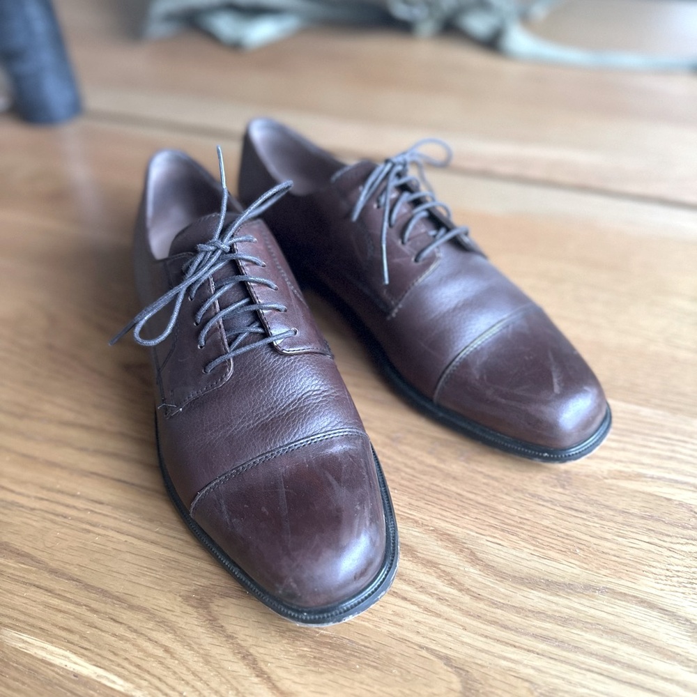 Men's Brown Leather Dress Shoes